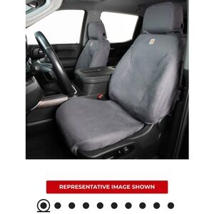 Carhartt Gray Toyota TRD pro front seat covers custom made 2015-2020